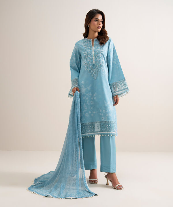 3 Piece - Embroidered Lawn Suit