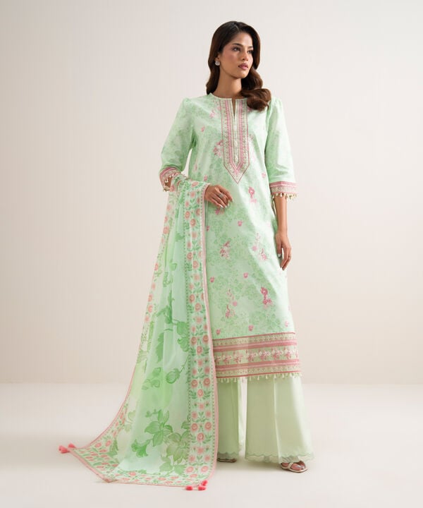 3 Piece - Embroidered Lawn Suit