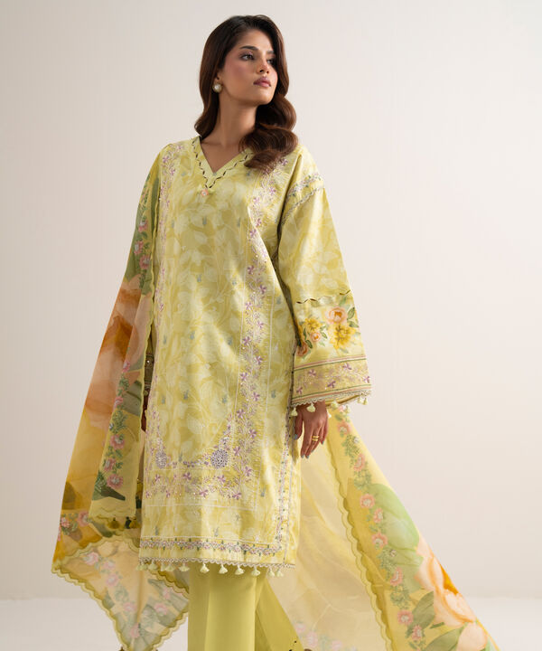 3 Piece - Embroidered Lawn Suit