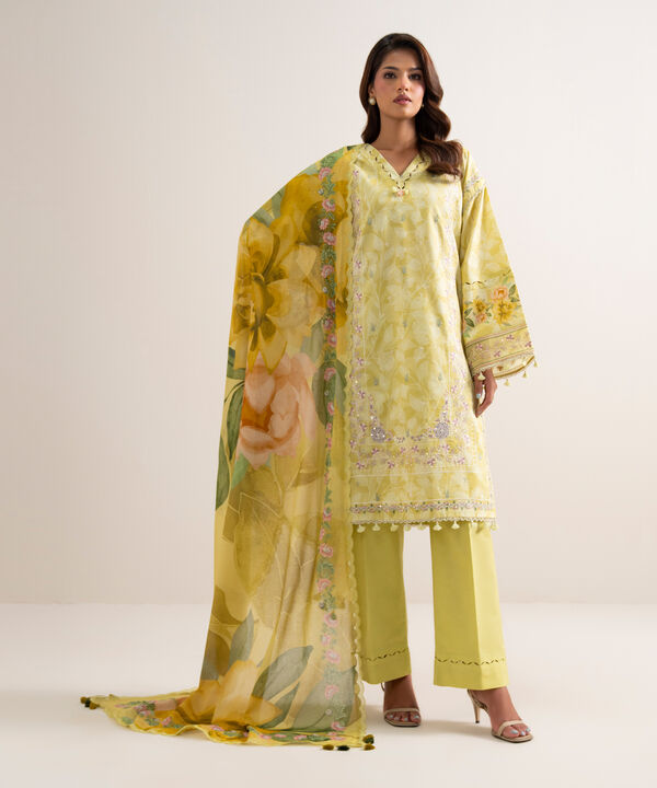 3 Piece - Embroidered Lawn Suit