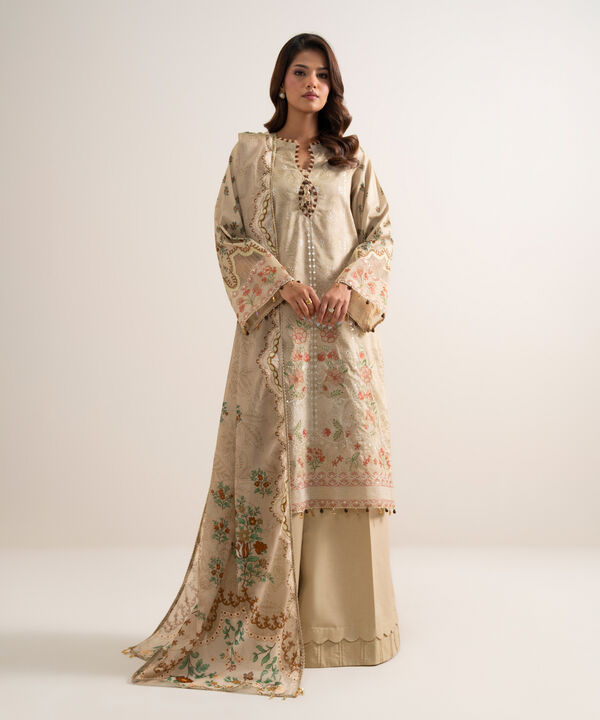 3 Piece - Embroidered Lawn Suit