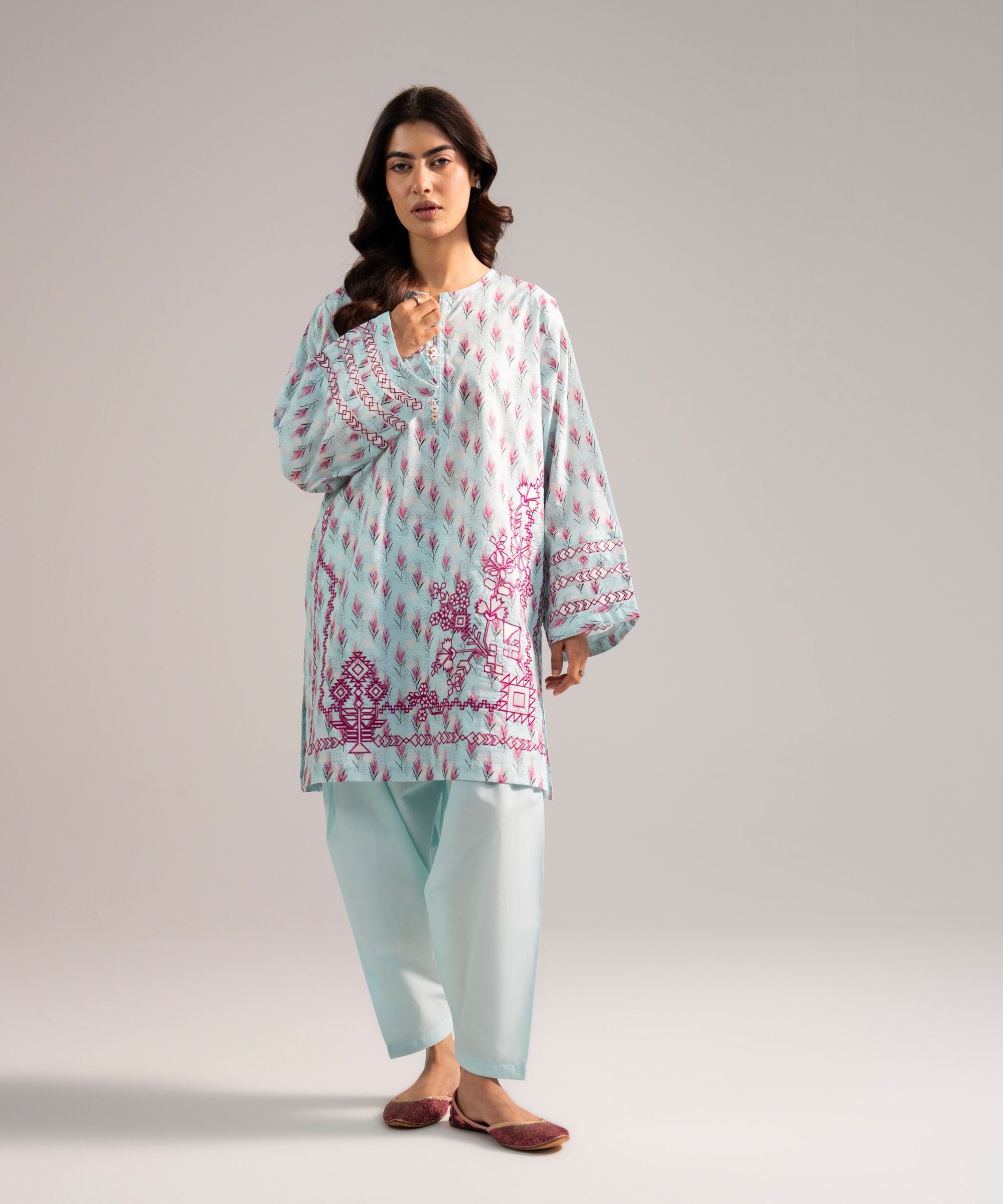 Embroidered Lawn Shirt