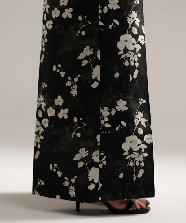 Printed Cambric Flared Pants