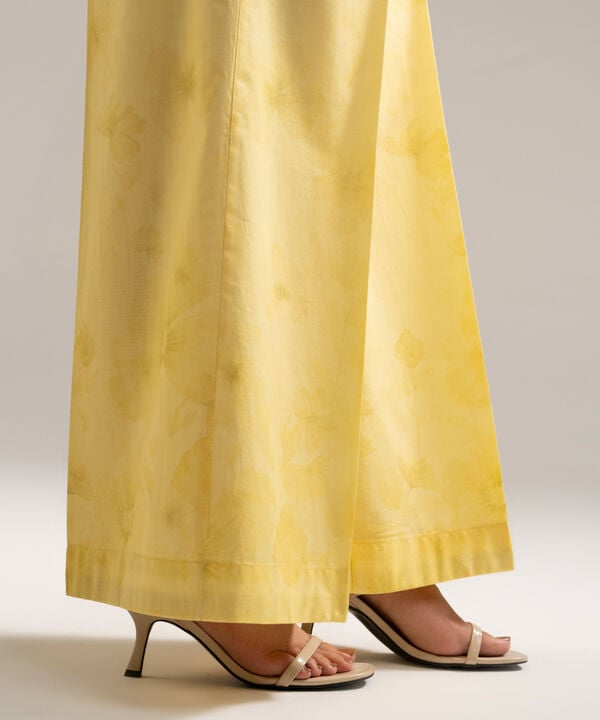 Printed Cambric Flared Pants