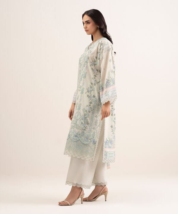3 Piece - Embroidered Lawn Suit