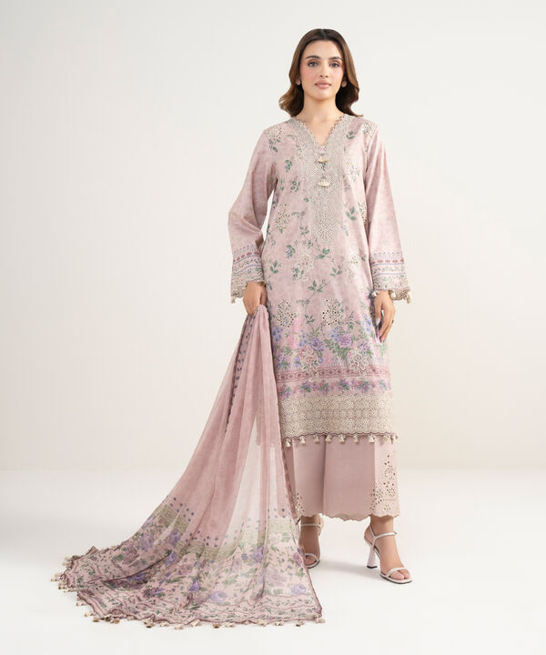 3 Piece - Embroidered Lawn Suit