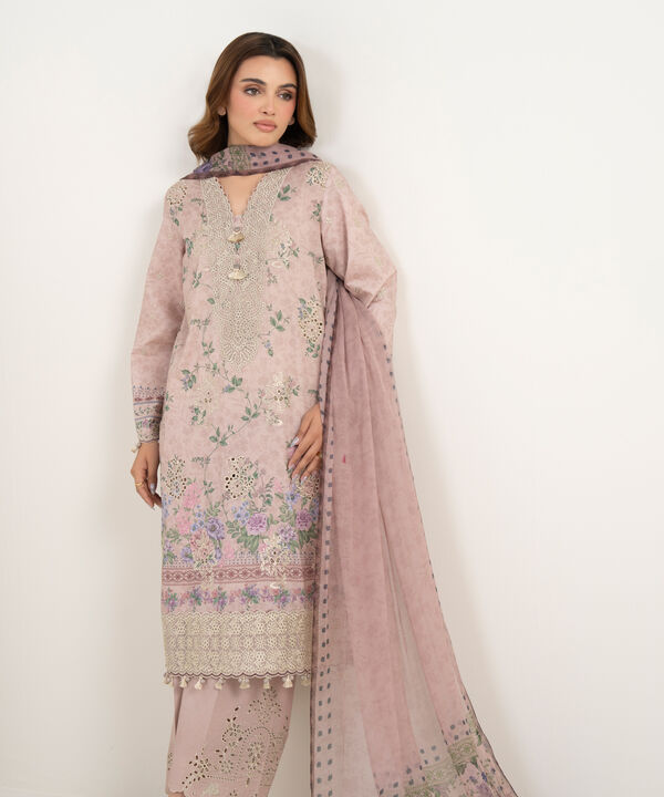 3 Piece - Embroidered Lawn Suit