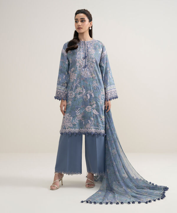 3 Piece - Embroidered Lawn Suit