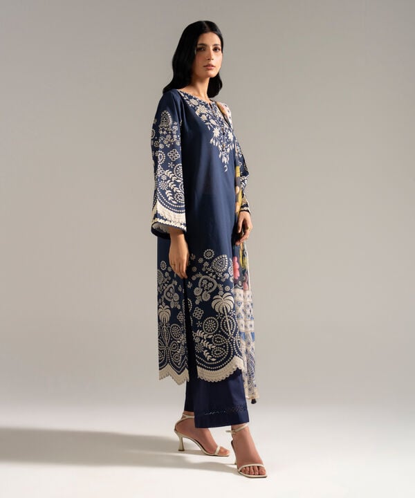 3 Piece - Printed Lawn Suit