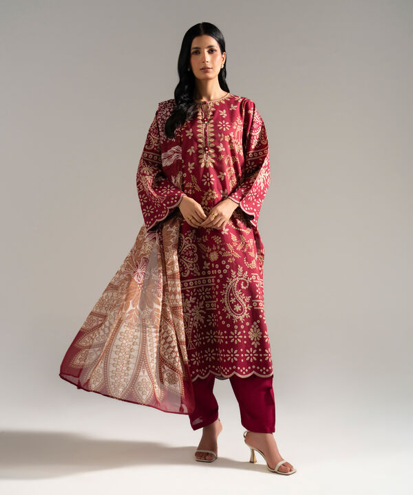 3 Piece - Printed Lawn Suit