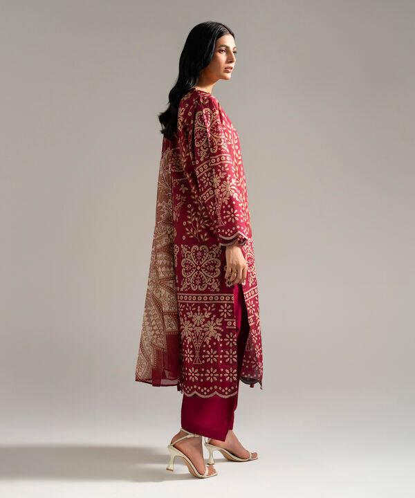 3 Piece - Printed Lawn Suit