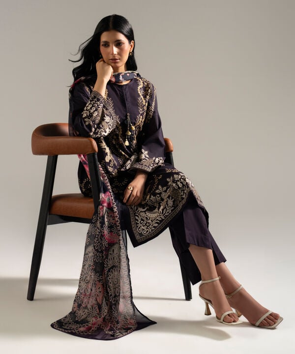 3 Piece - Printed Lawn Suit