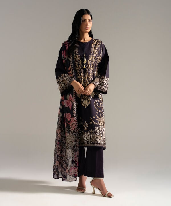 3 Piece - Printed Lawn Suit