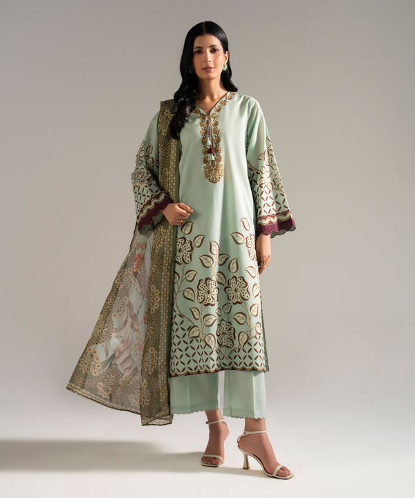 3 Piece - Printed Lawn Suit