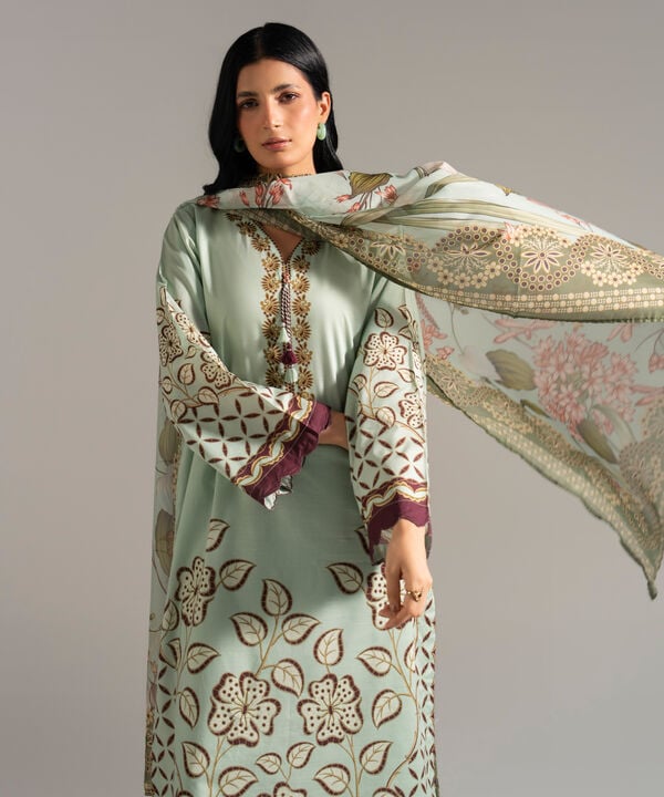 3 Piece - Printed Lawn Suit