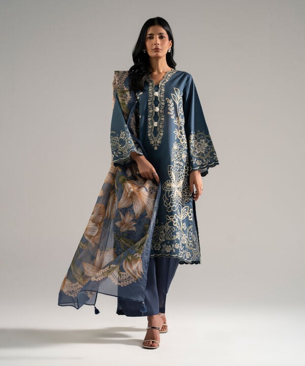 3 Piece - Printed Lawn Suit