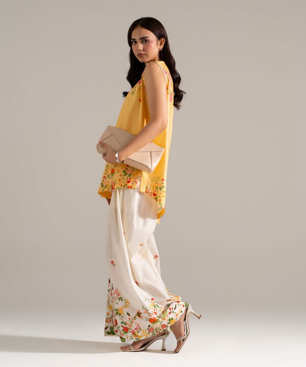 2 Piece - Printed Cotton Viscose Suit