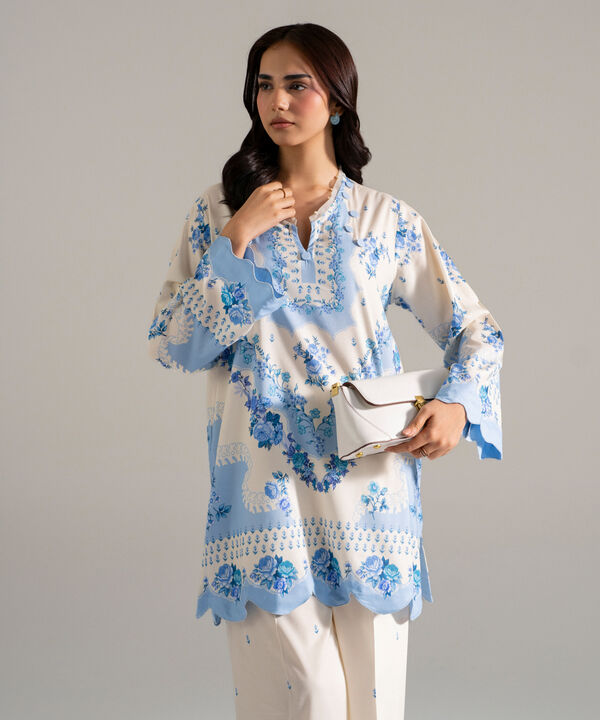 2 Piece - Printed Cotton Viscose Suit
