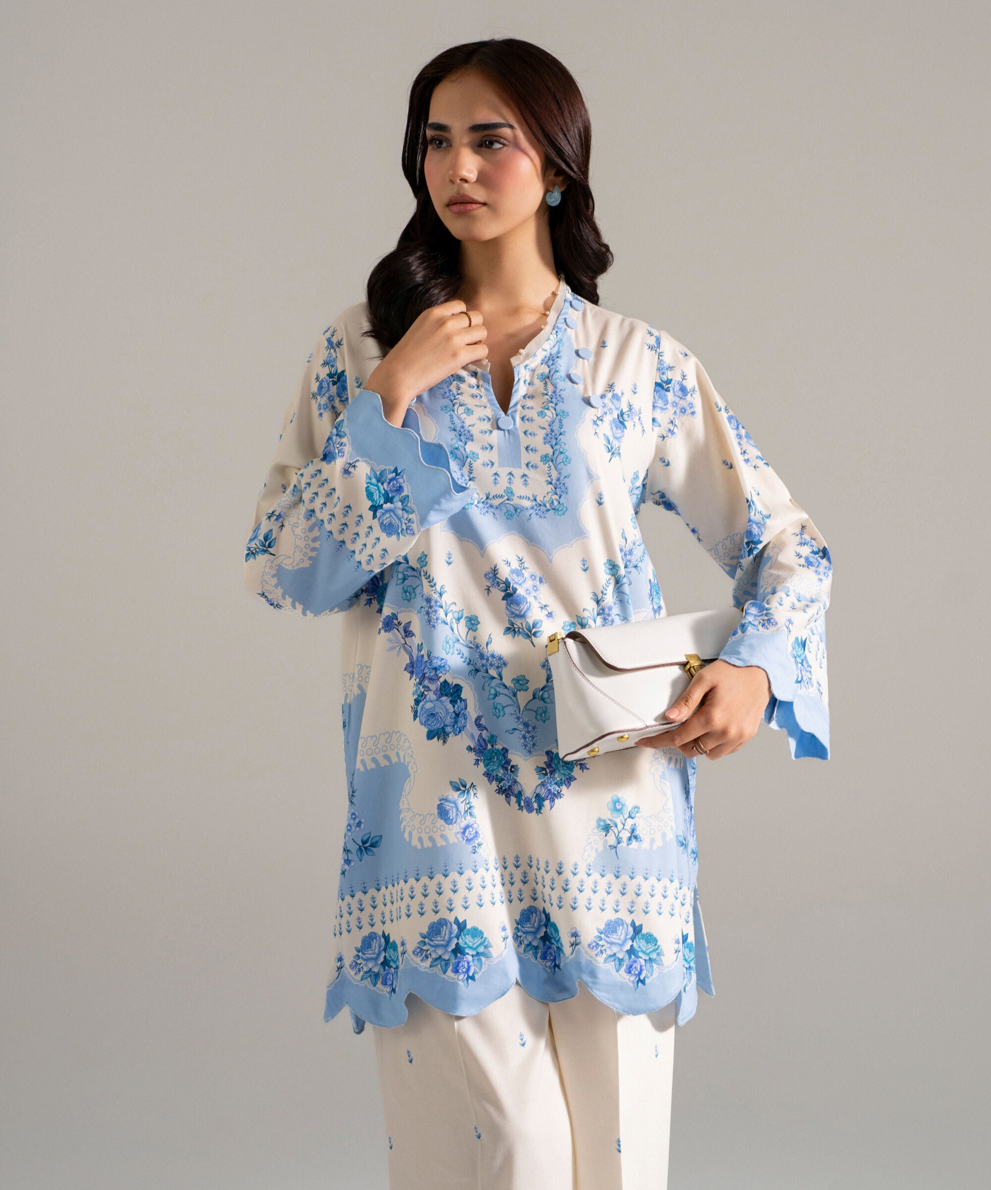 2 Piece - Printed Cotton Viscose Suit PEW26CAHMV93
