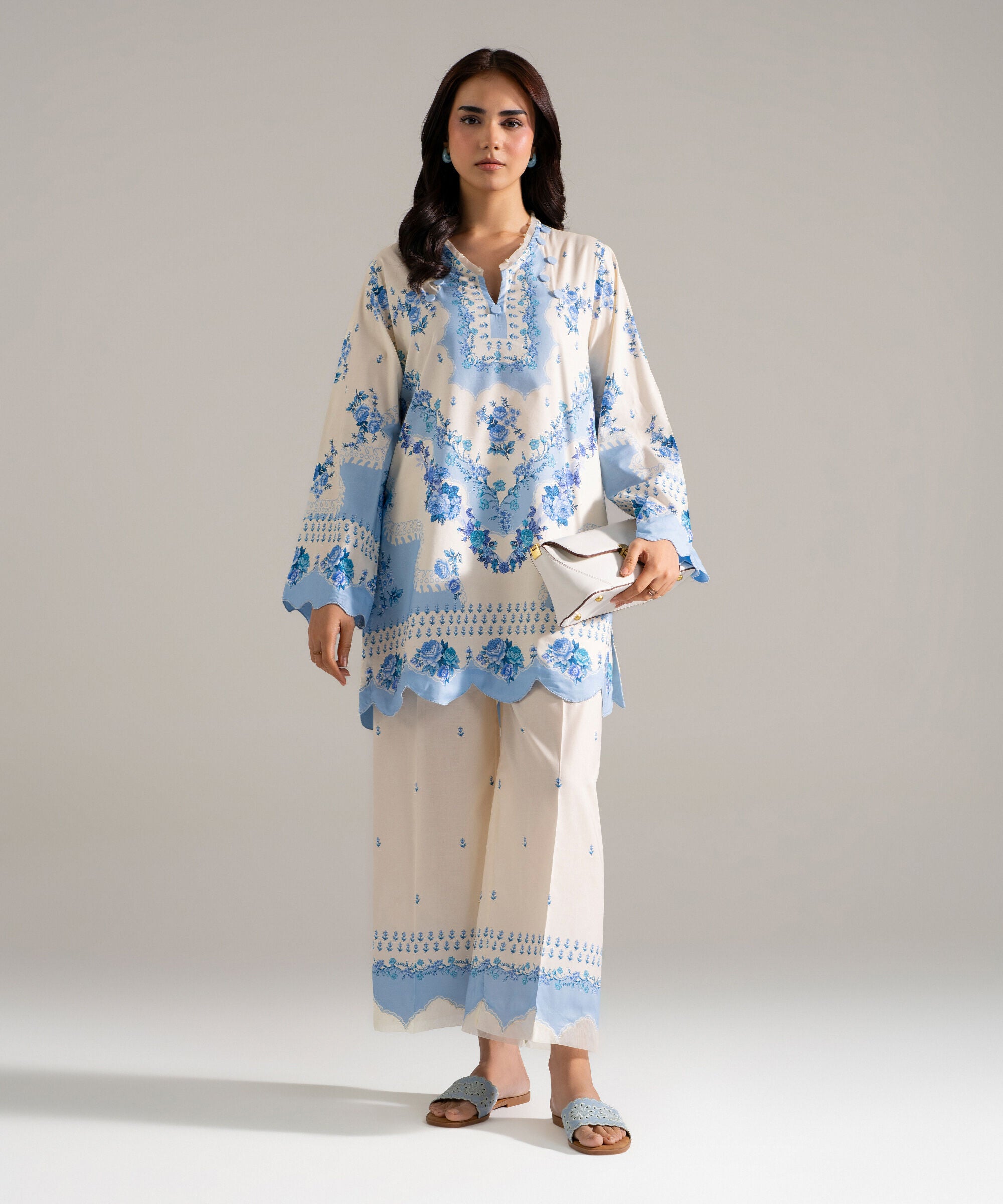 2 Piece - Printed Cotton Viscose Suit PEW26CAHMV93