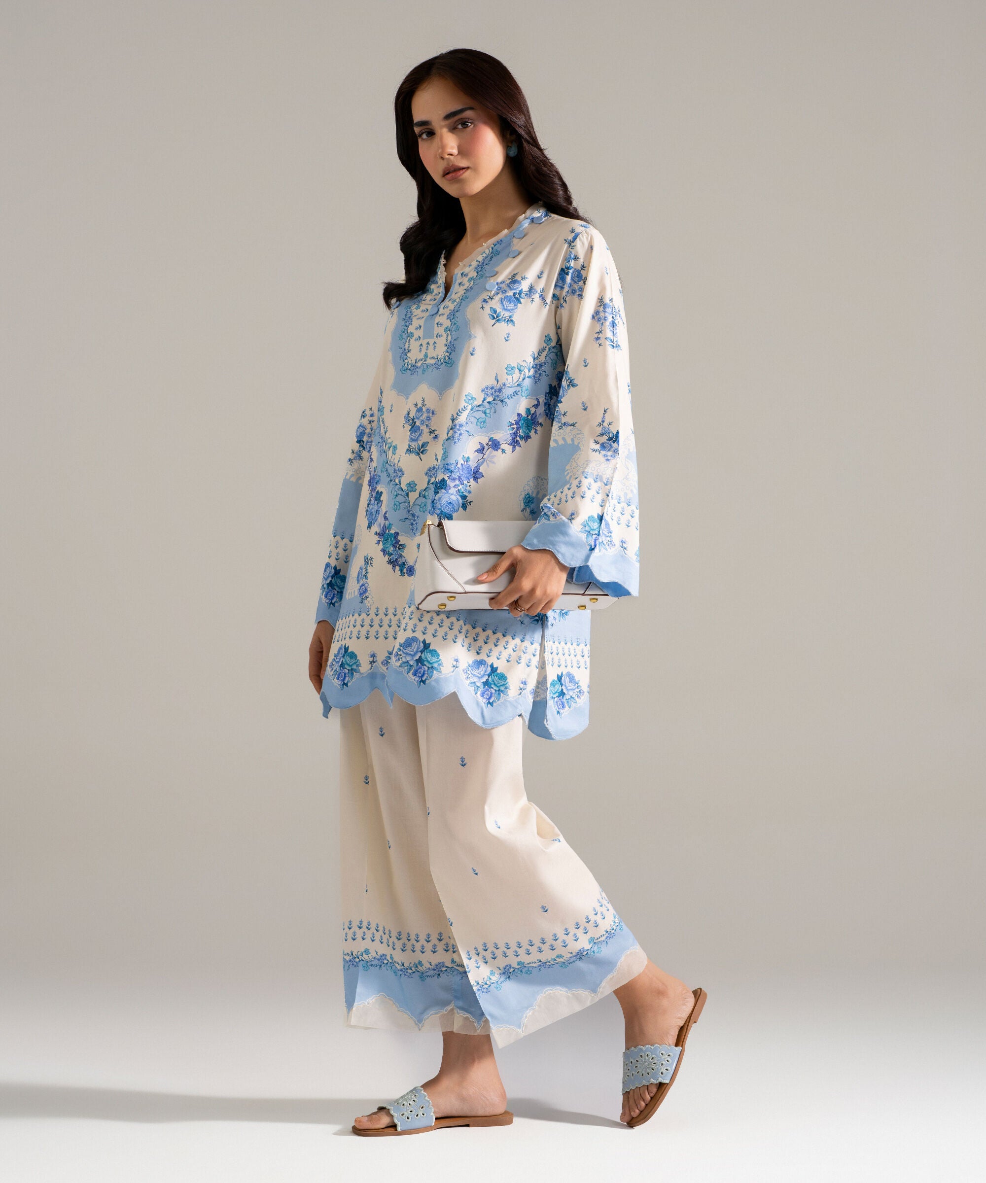 2 Piece - Printed Cotton Viscose Suit PEW26CAHMV93
