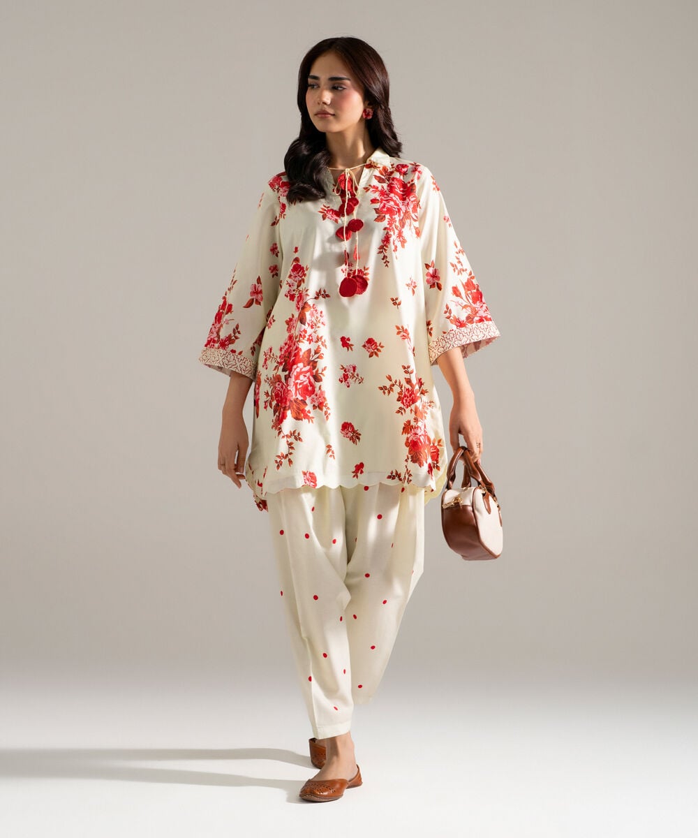 2 Piece - Printed Cotton Viscose Suit PEW26CAHMV94