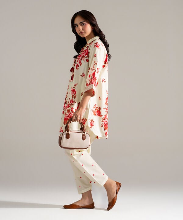 2 Piece - Printed Cotton Viscose Suit