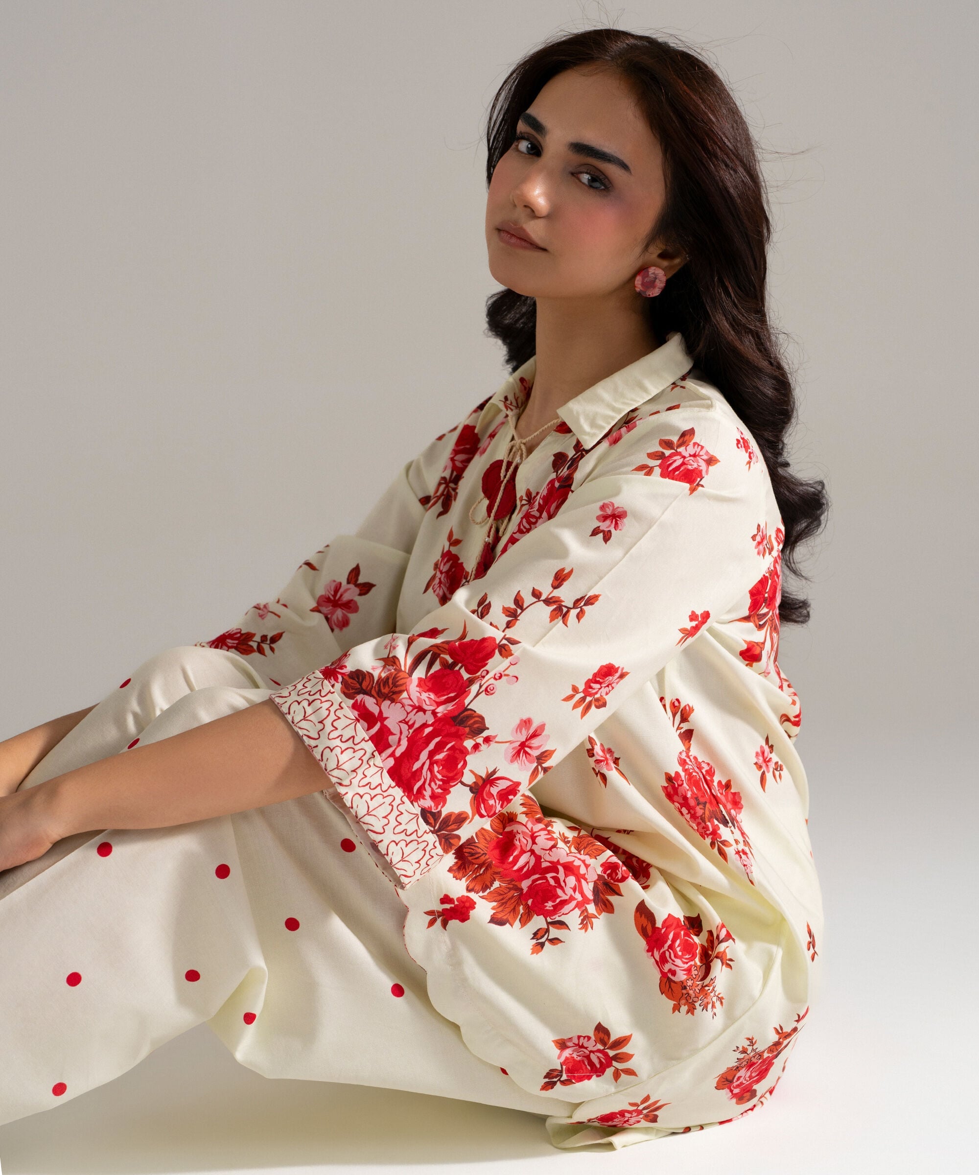 2 Piece - Printed Cotton Viscose Suit PEW26CAHMV94