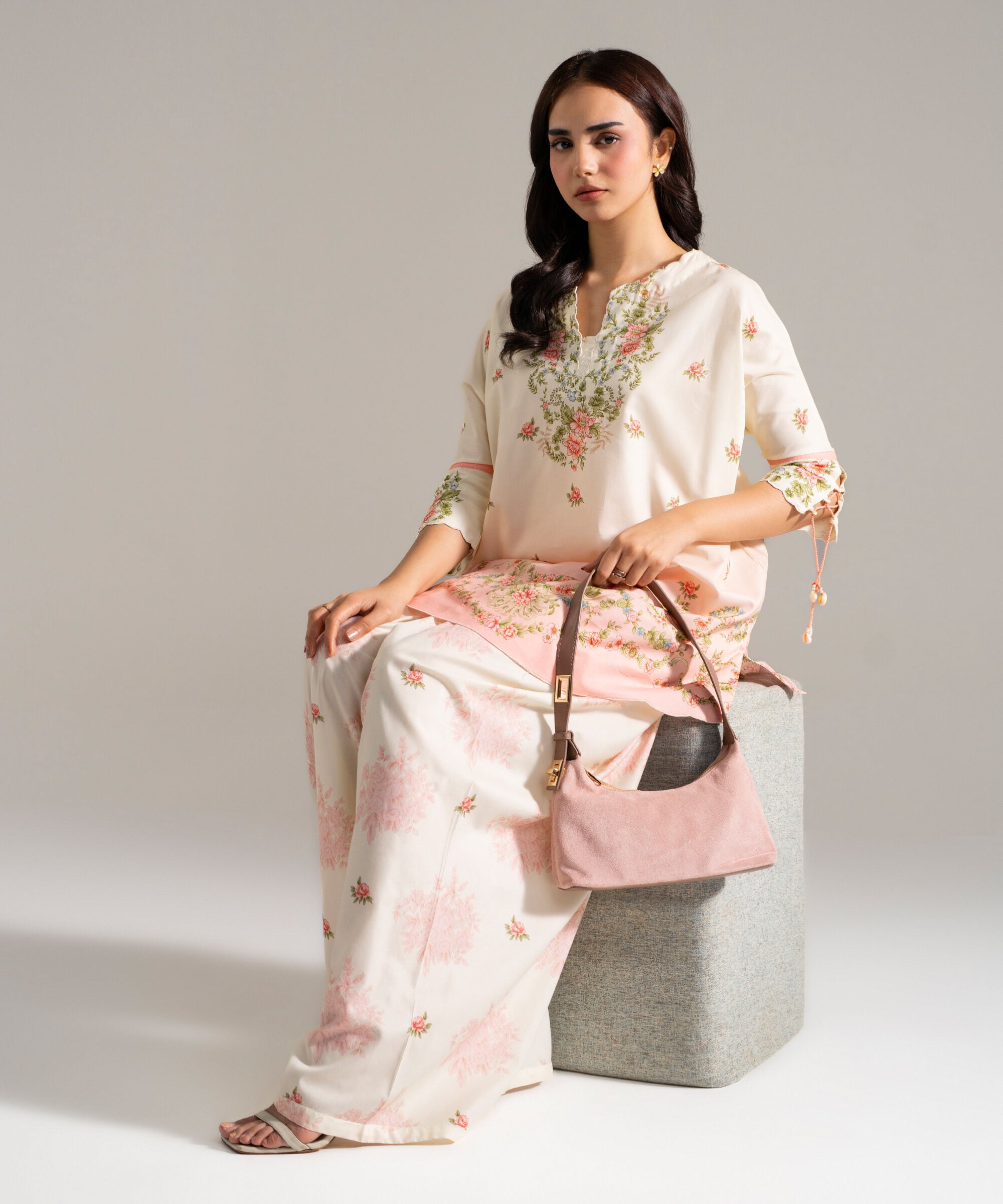 2 Piece - Printed Cotton Viscose Suit PEW26CAHMV95