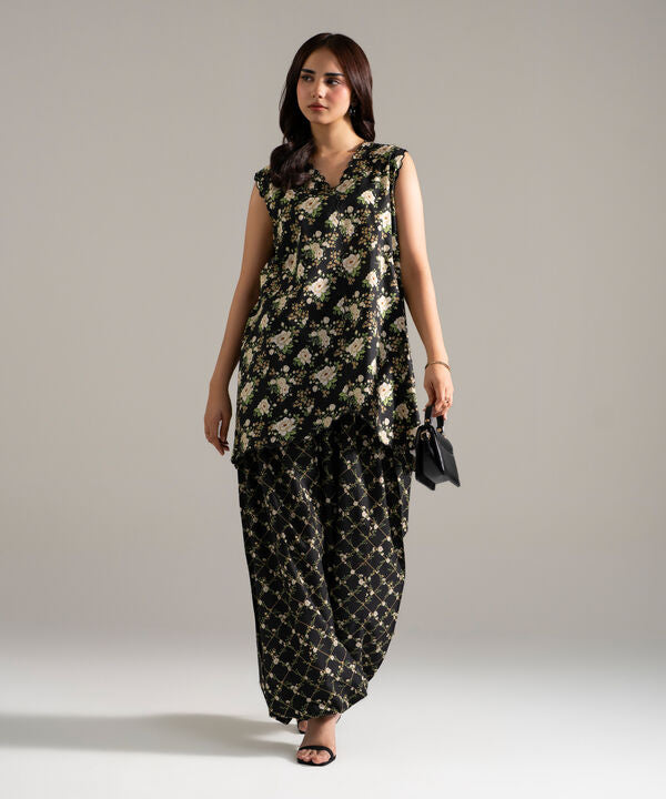2 Piece - Printed Cotton Viscose Suit