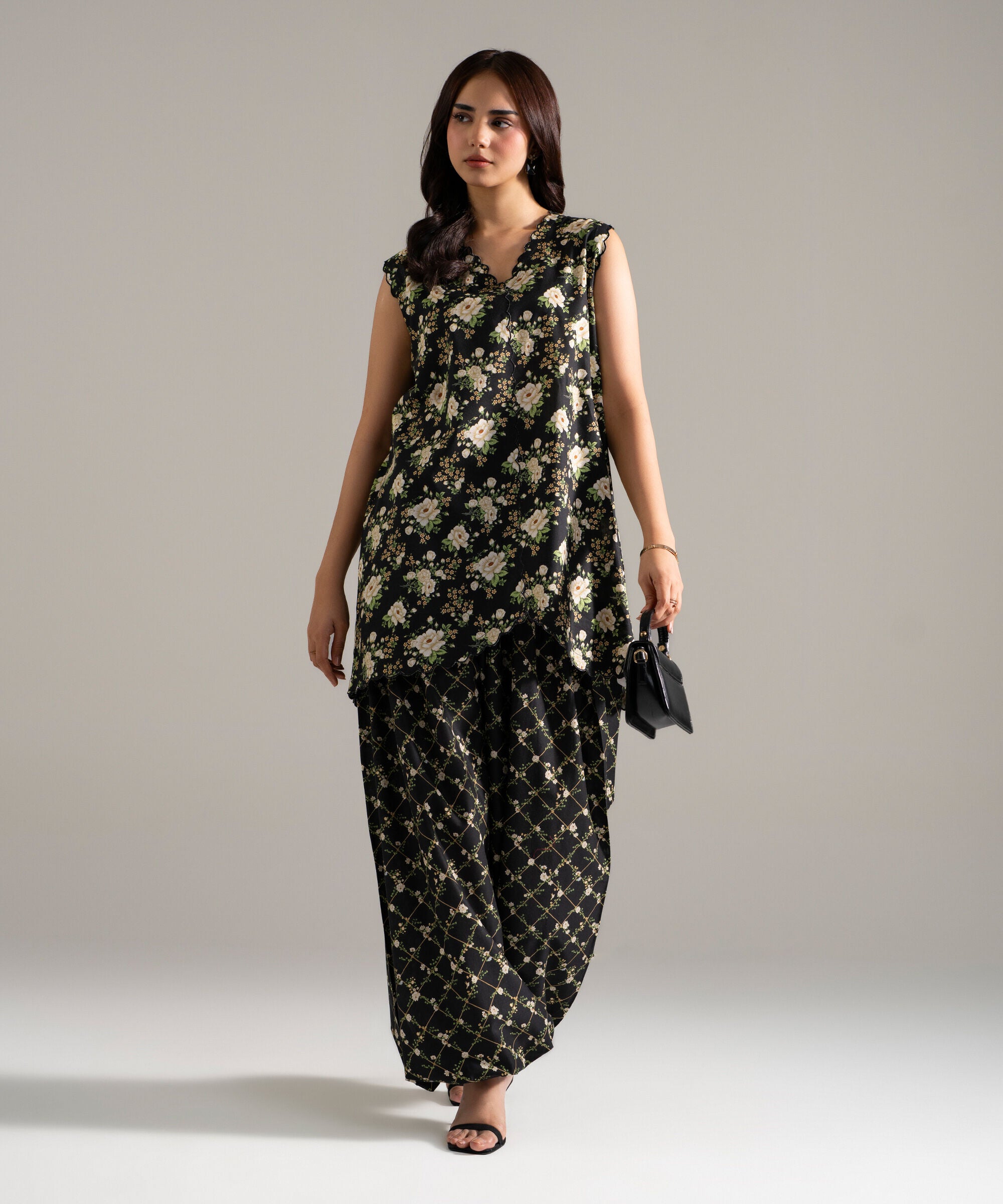 2 Piece - Printed Cotton Viscose Suit PEW26CAHMV96
