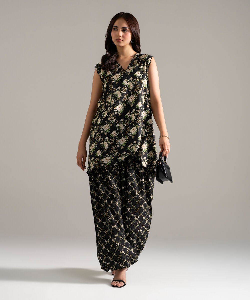 2 Piece - Printed Cotton Viscose Suit PEW26CAHMV96