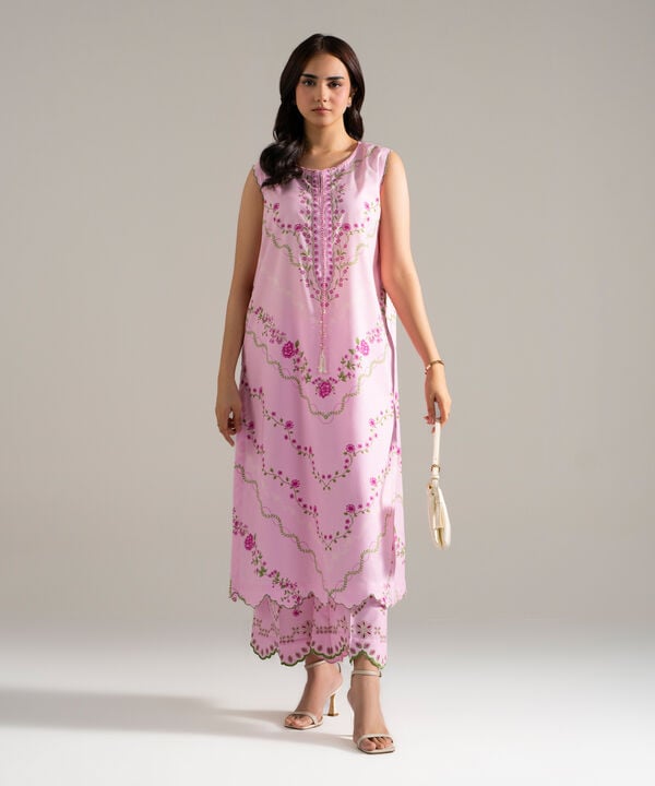 2 Piece - Printed Cotton Viscose Suit