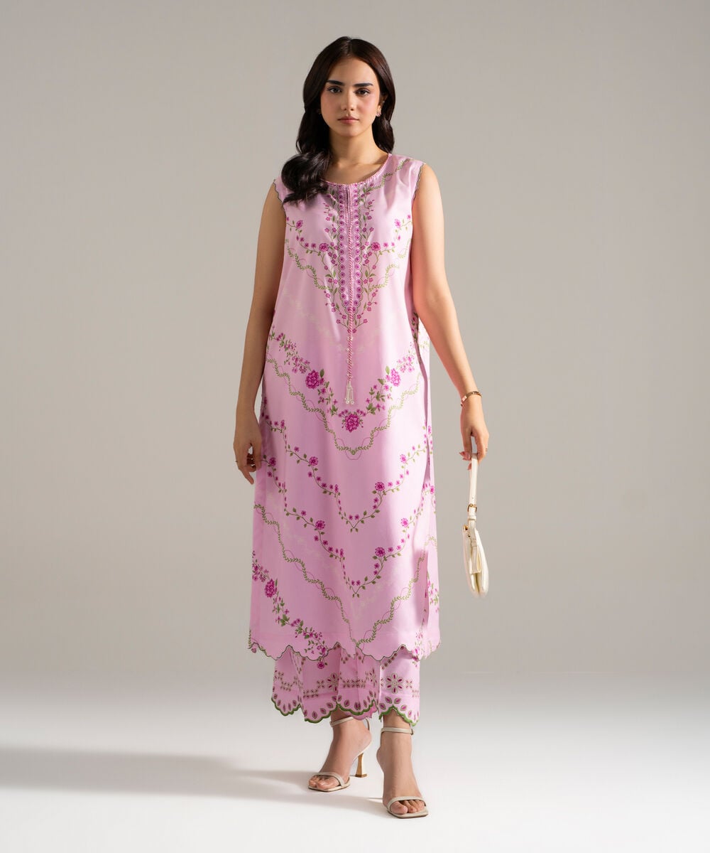 2 Piece - Printed Cotton Viscose Suit PEW26CAHMV97