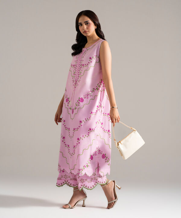 2 Piece - Printed Cotton Viscose Suit