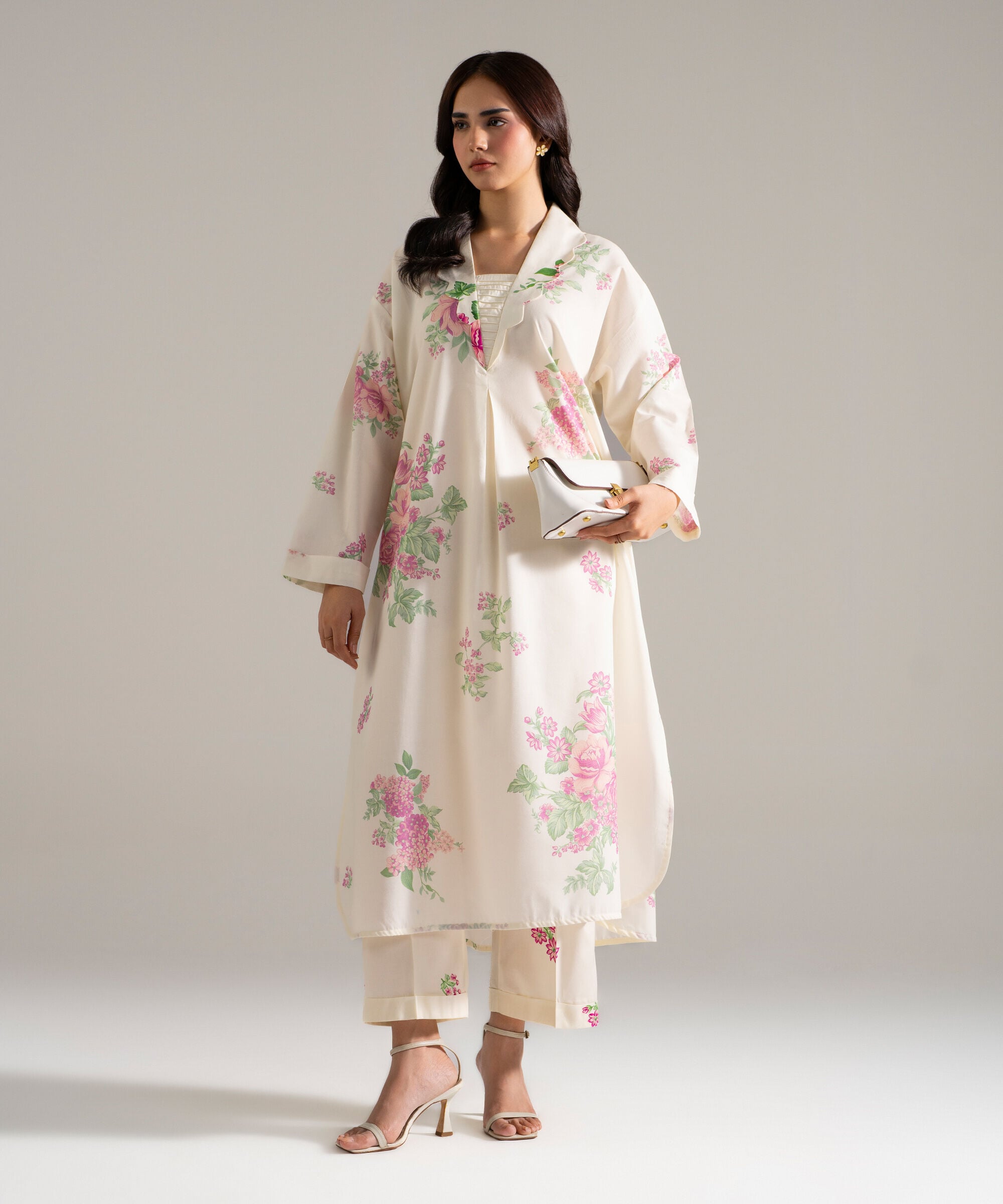 2 Piece - Printed Cotton Viscose Suit PEW26CAHMV98