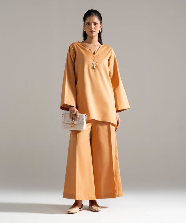 2 Piece - Solid Cotton Linen Suit