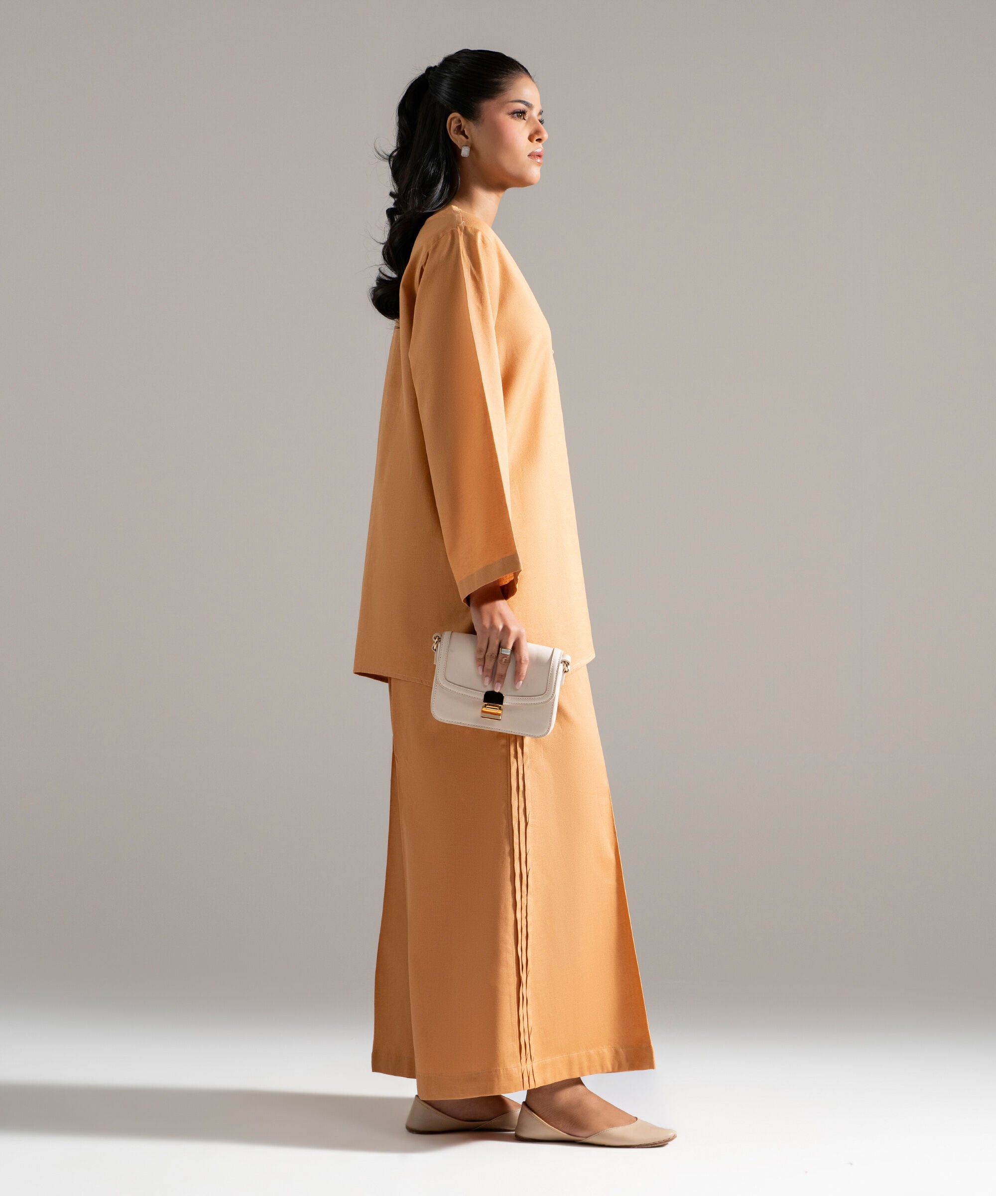 2 Piece - Solid Cotton Linen Suit PEW26CAWMV91