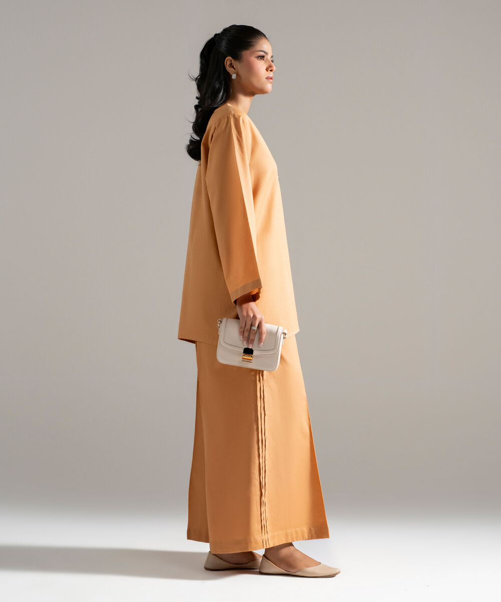 2 Piece - Solid Cotton Linen Suit PEW26CAWMV91