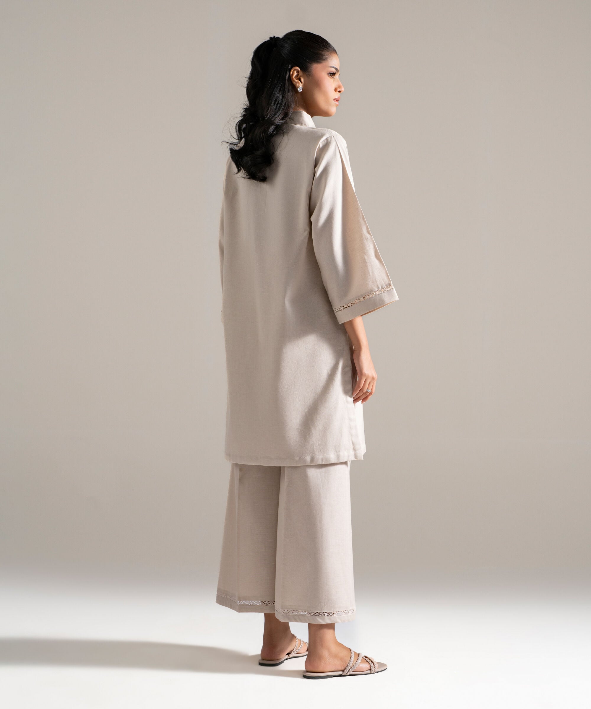 2 Piece - Solid Cotton Linen Suit PEW26CAWMV92
