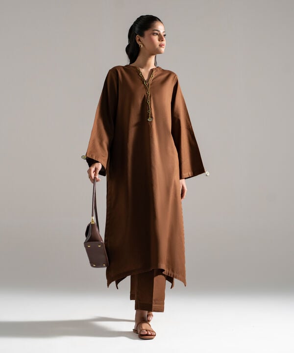 2 Piece - Solid Cotton Linen Suit