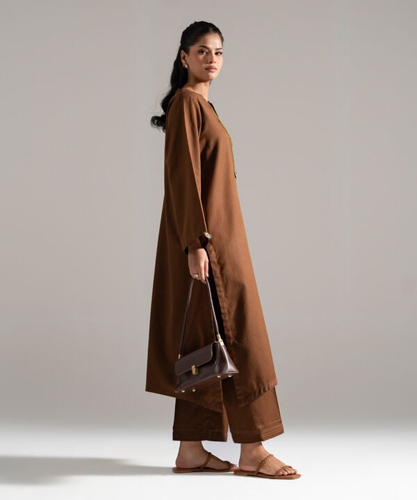 2 Piece - Solid Cotton Linen Suit