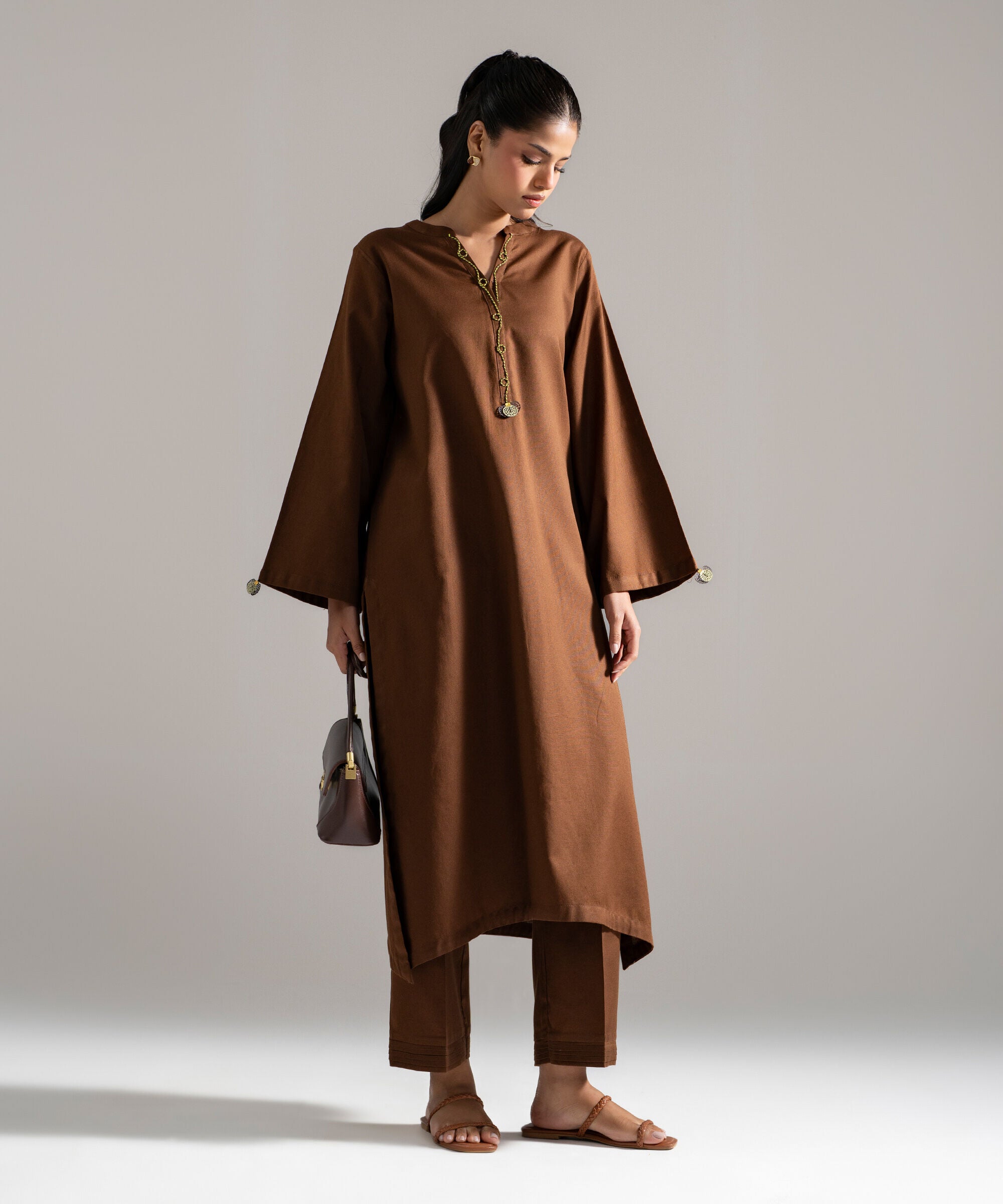 2 Piece - Solid Cotton Linen Suit PEW26CAWMV93
