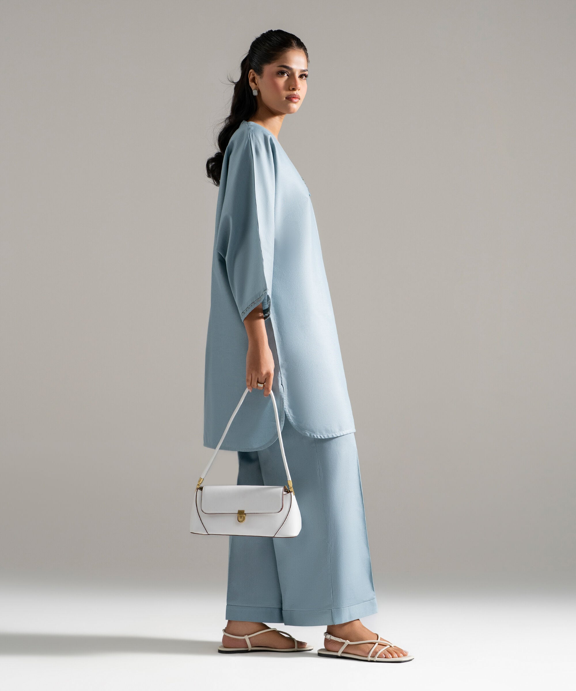 2 Piece - Solid Cotton Linen Suit PEW26CAWMV94