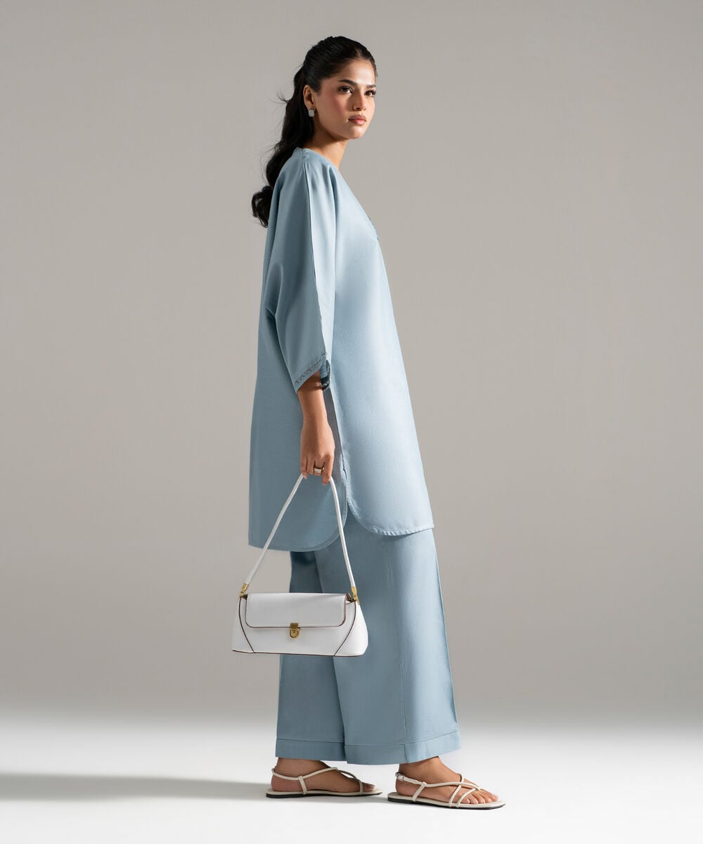 2 Piece - Solid Cotton Linen Suit PEW26CAWMV94