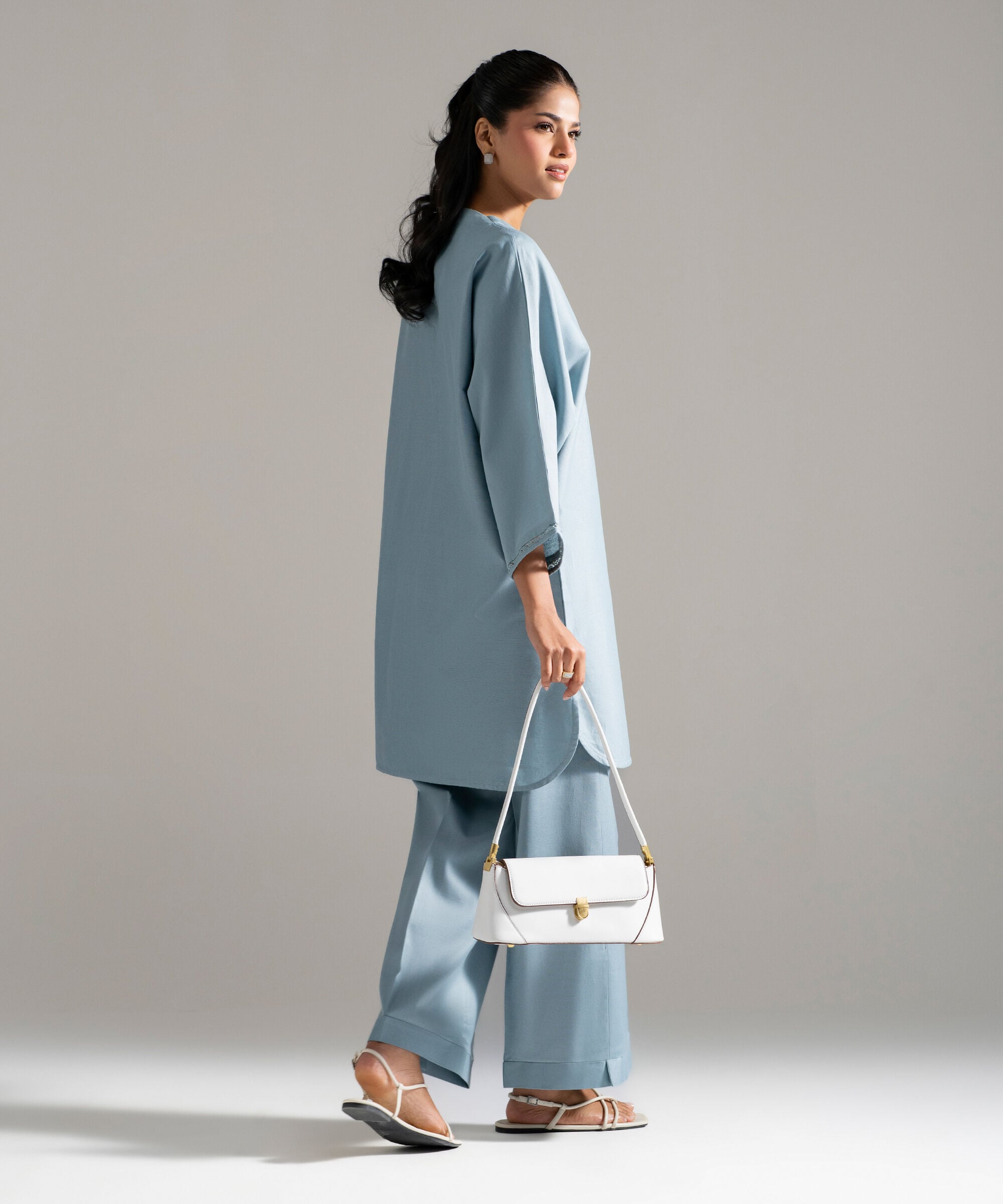 2 Piece - Solid Cotton Linen Suit PEW26CAWMV94