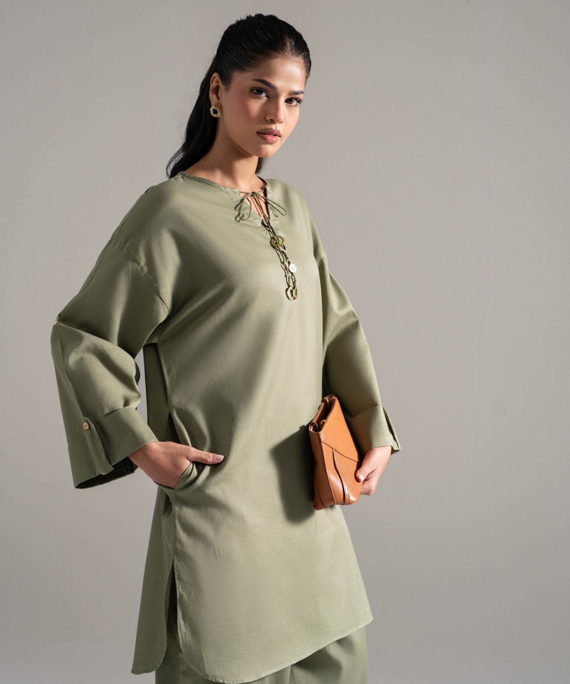 2 Piece - Solid Cotton Linen Suit PEW26CAWMV95