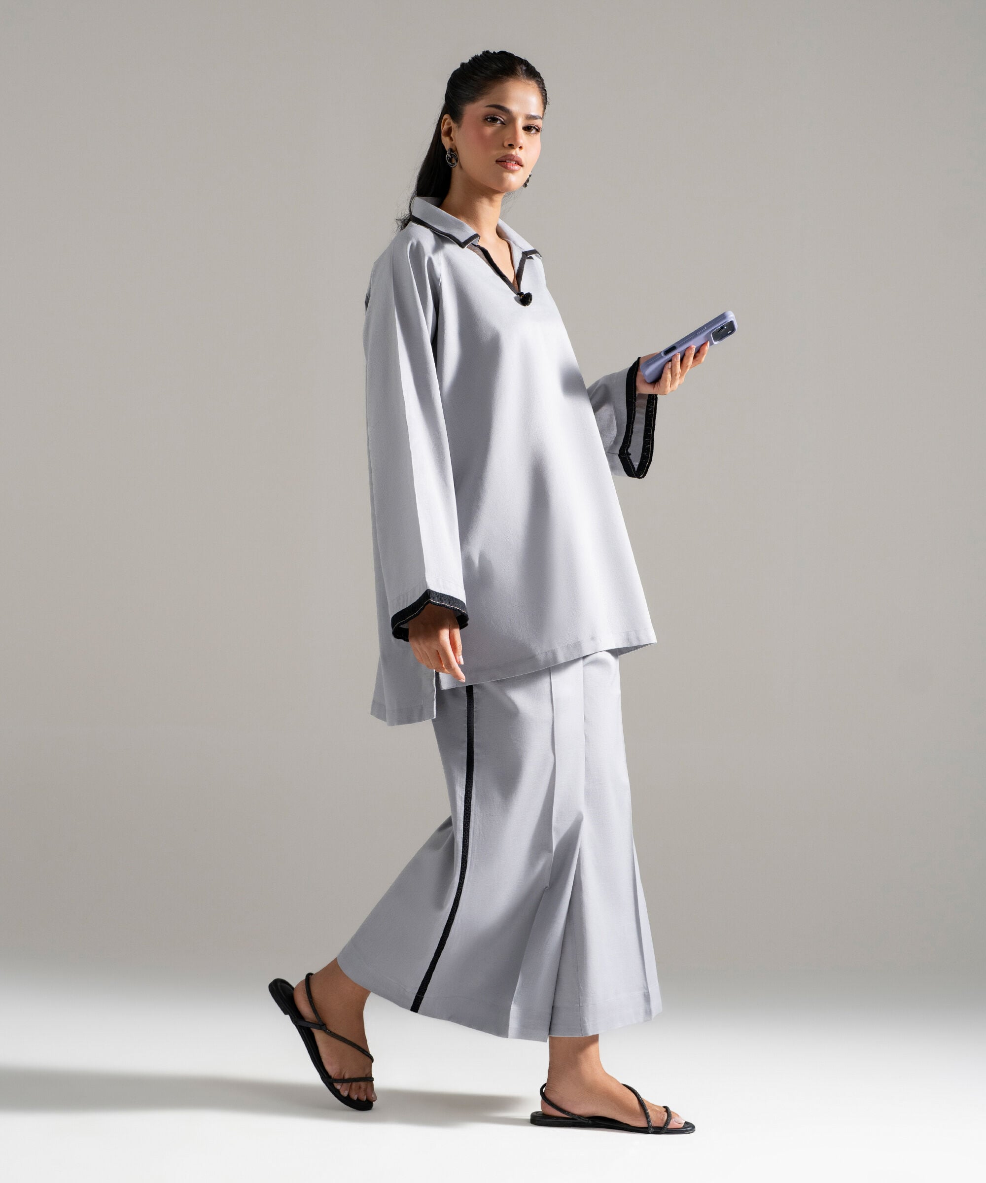 2 Piece - Solid Cotton Linen Suit PEW26CAWMV96