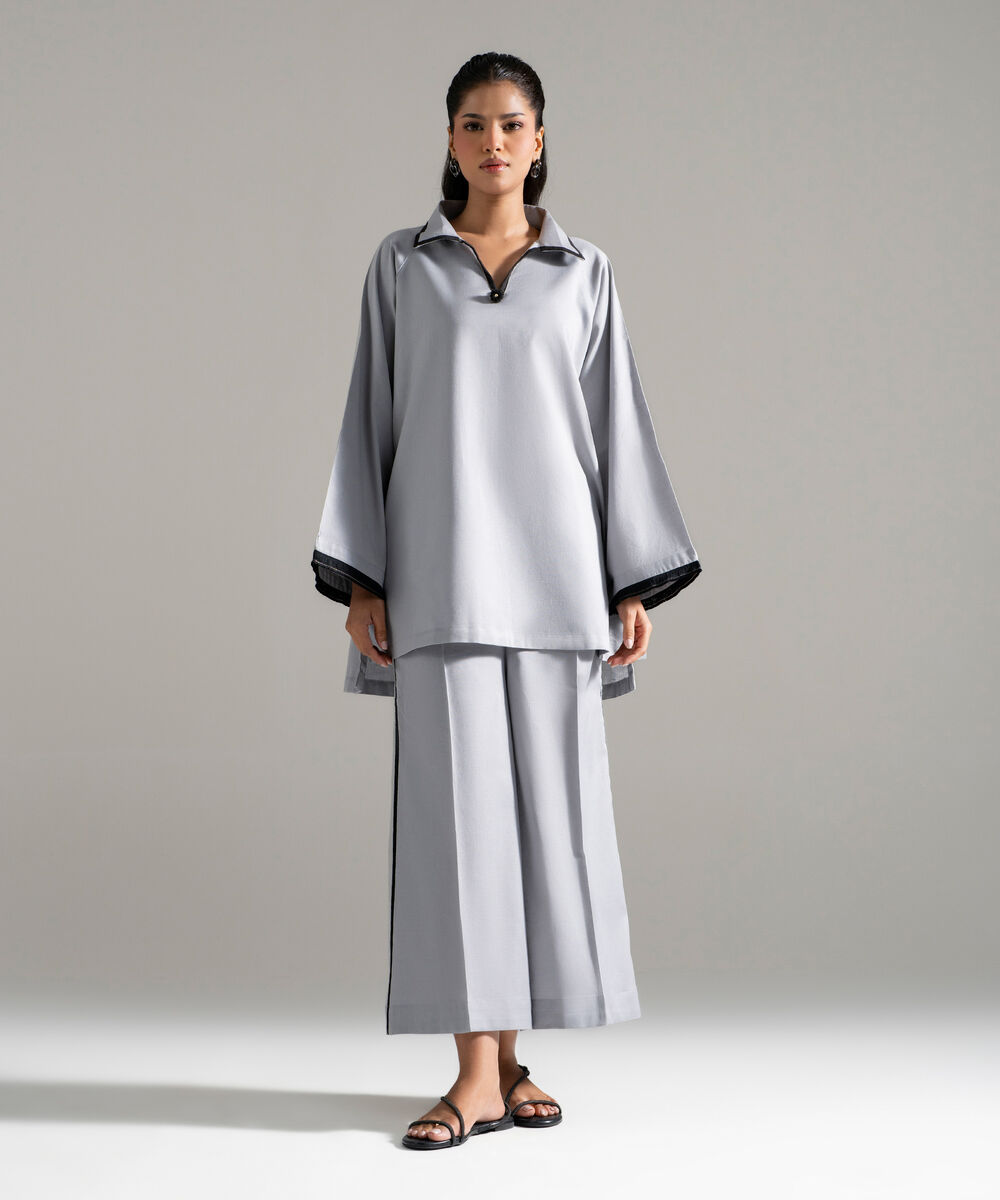 2 Piece - Solid Cotton Linen Suit PEW26CAWMV96