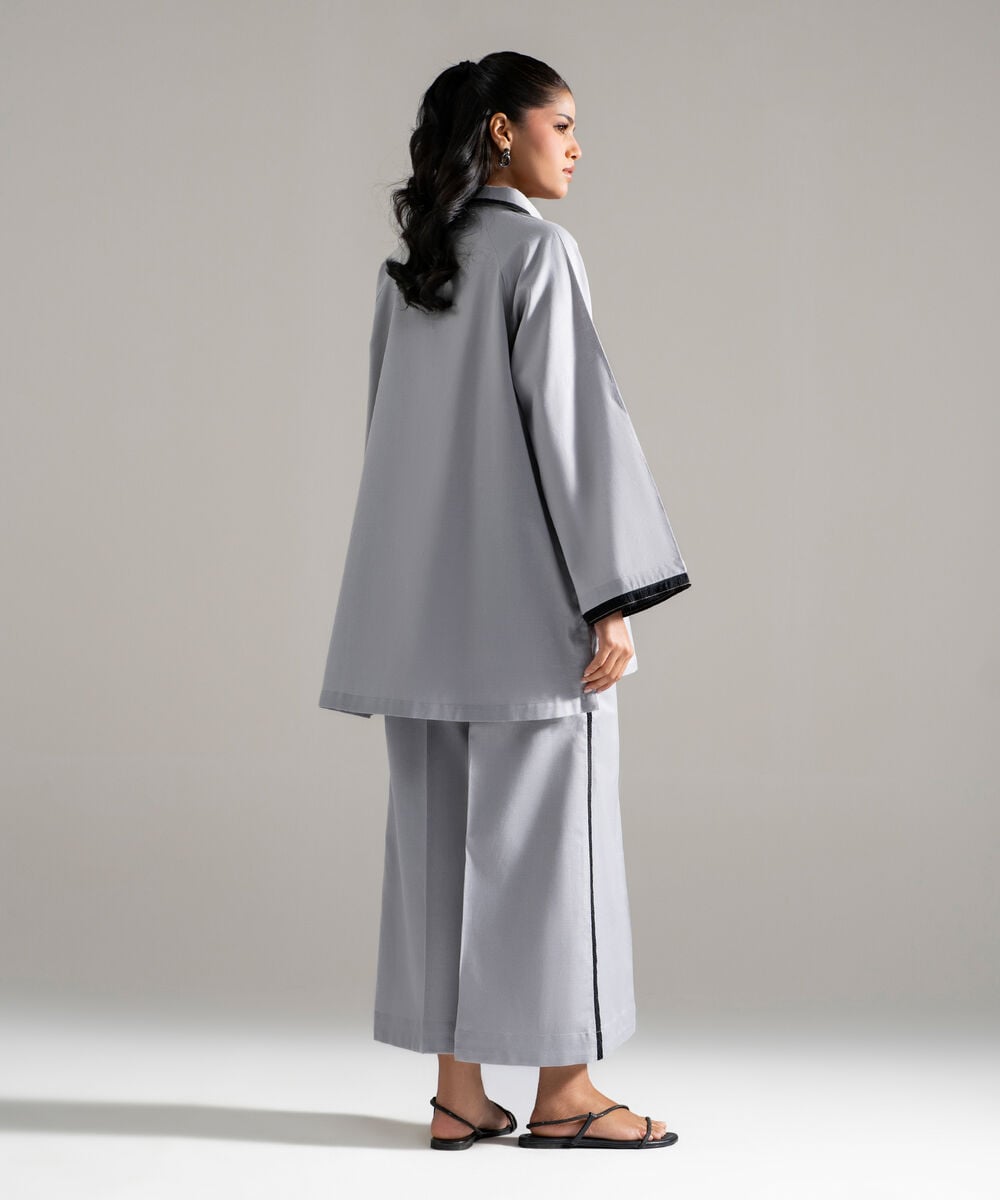2 Piece - Solid Cotton Linen Suit PEW26CAWMV96